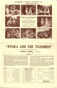 Large Thumbnail For Nyoka and the Tigermen (The Perils of Nyoka) Pressbook