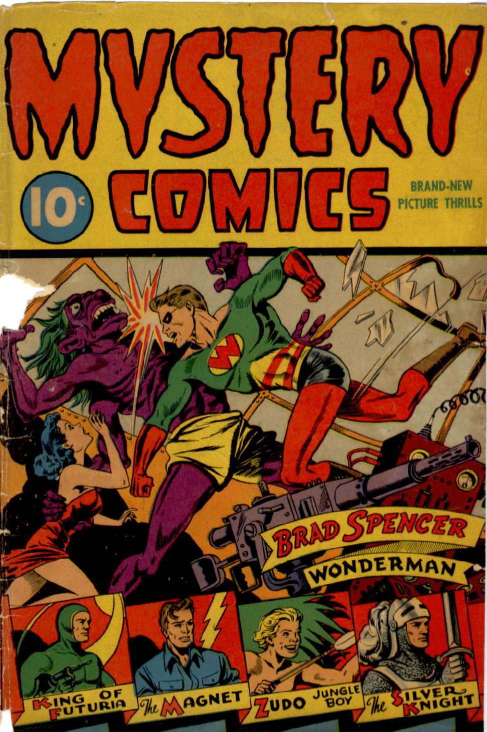 Comic Book Cover For Mystery Comics 1