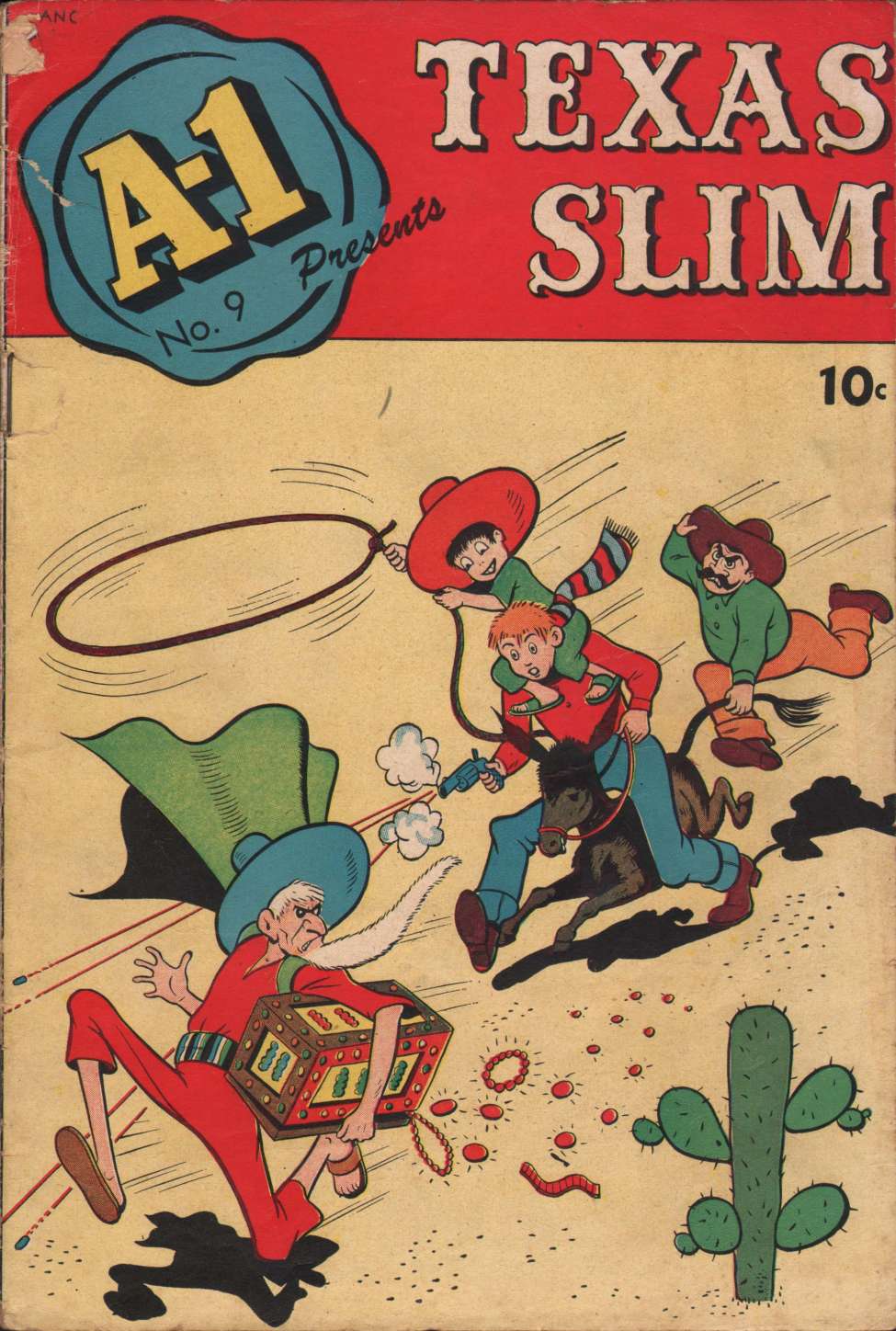 Comic Book Cover For A-1 Comics 9 - Texas Slim