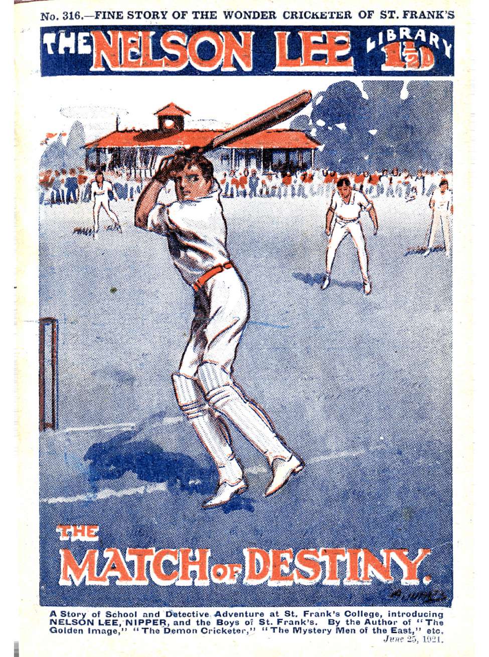 Comic Book Cover For Nelson Lee Library s1 316 - The Match of Destiny