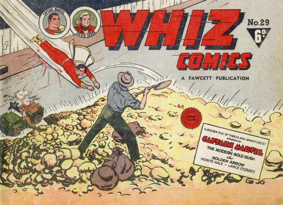 Comic Book Cover For Whiz Comics 29