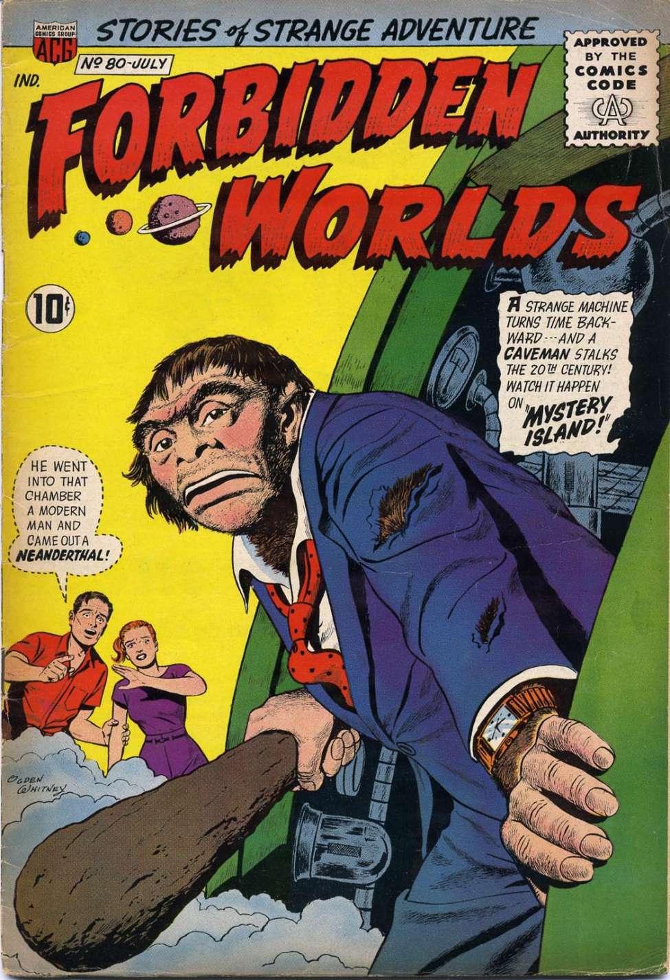Comic Book Cover For Forbidden Worlds 80