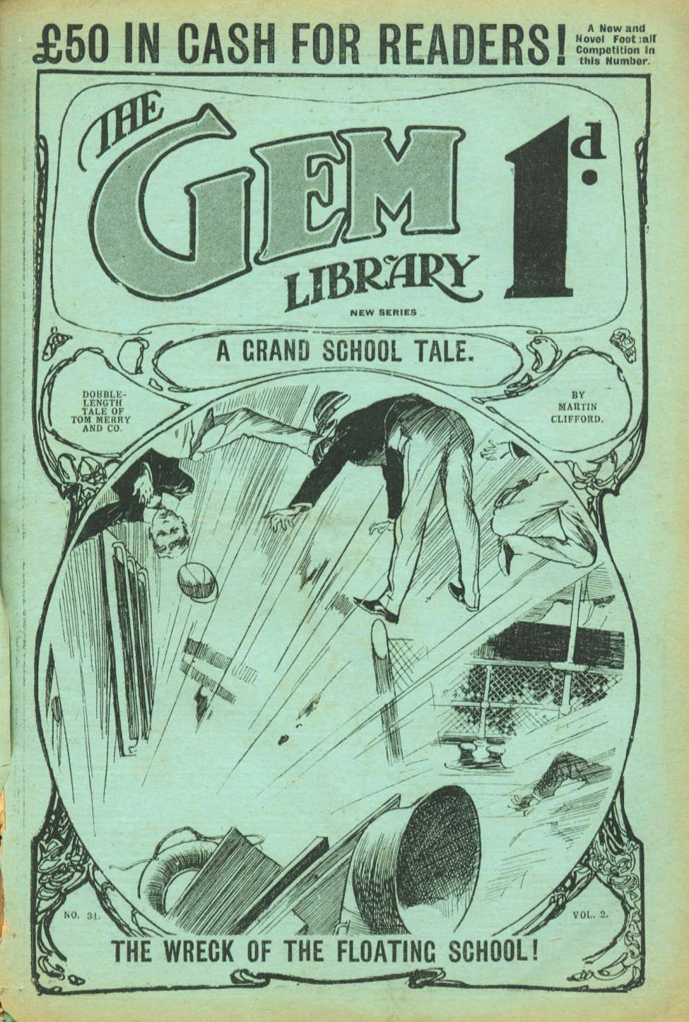 Comic Book Cover For The Gem v2 31 - The Wreck of the Floating School