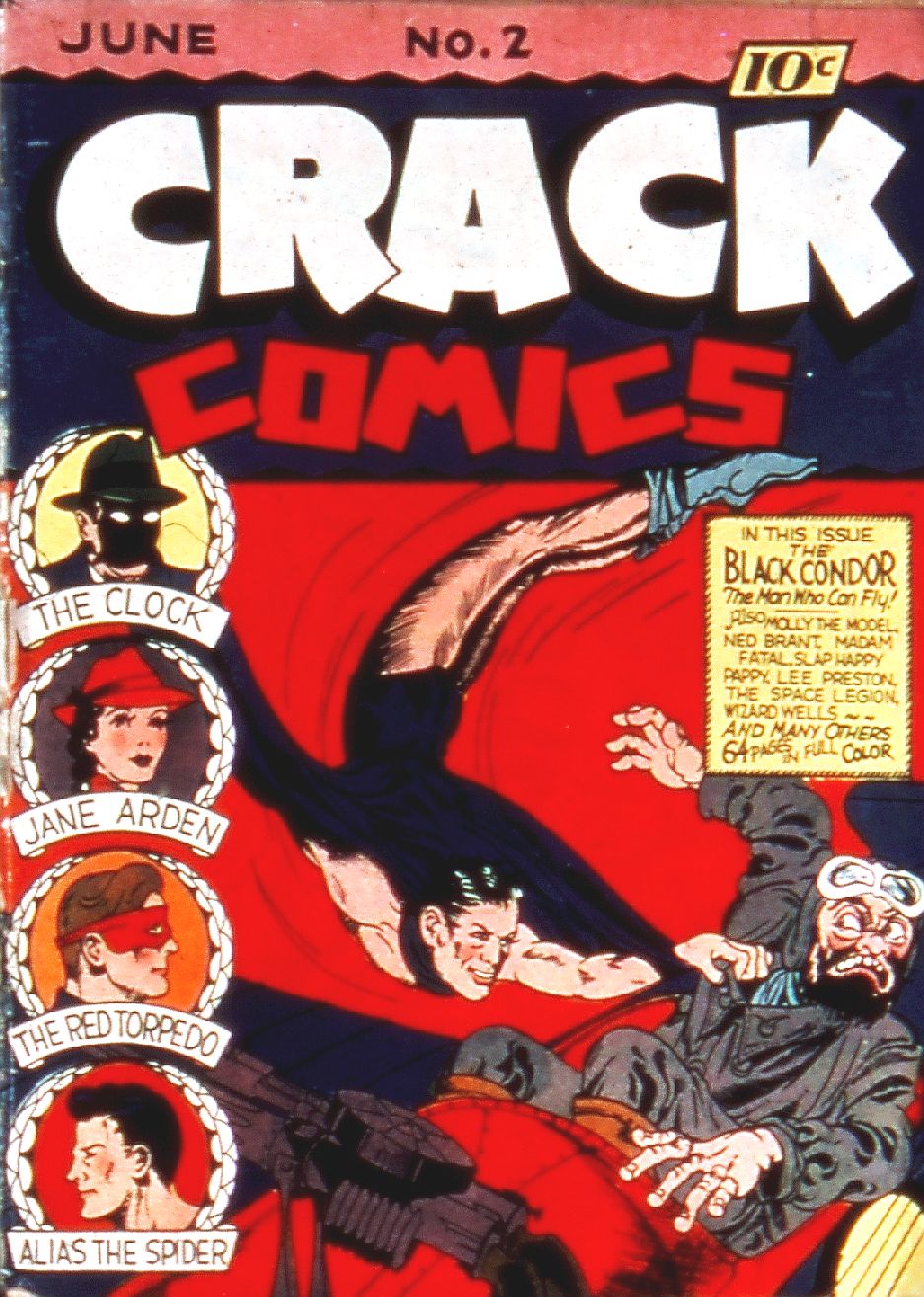 Book Cover For Crack Comics 2 (fiche)