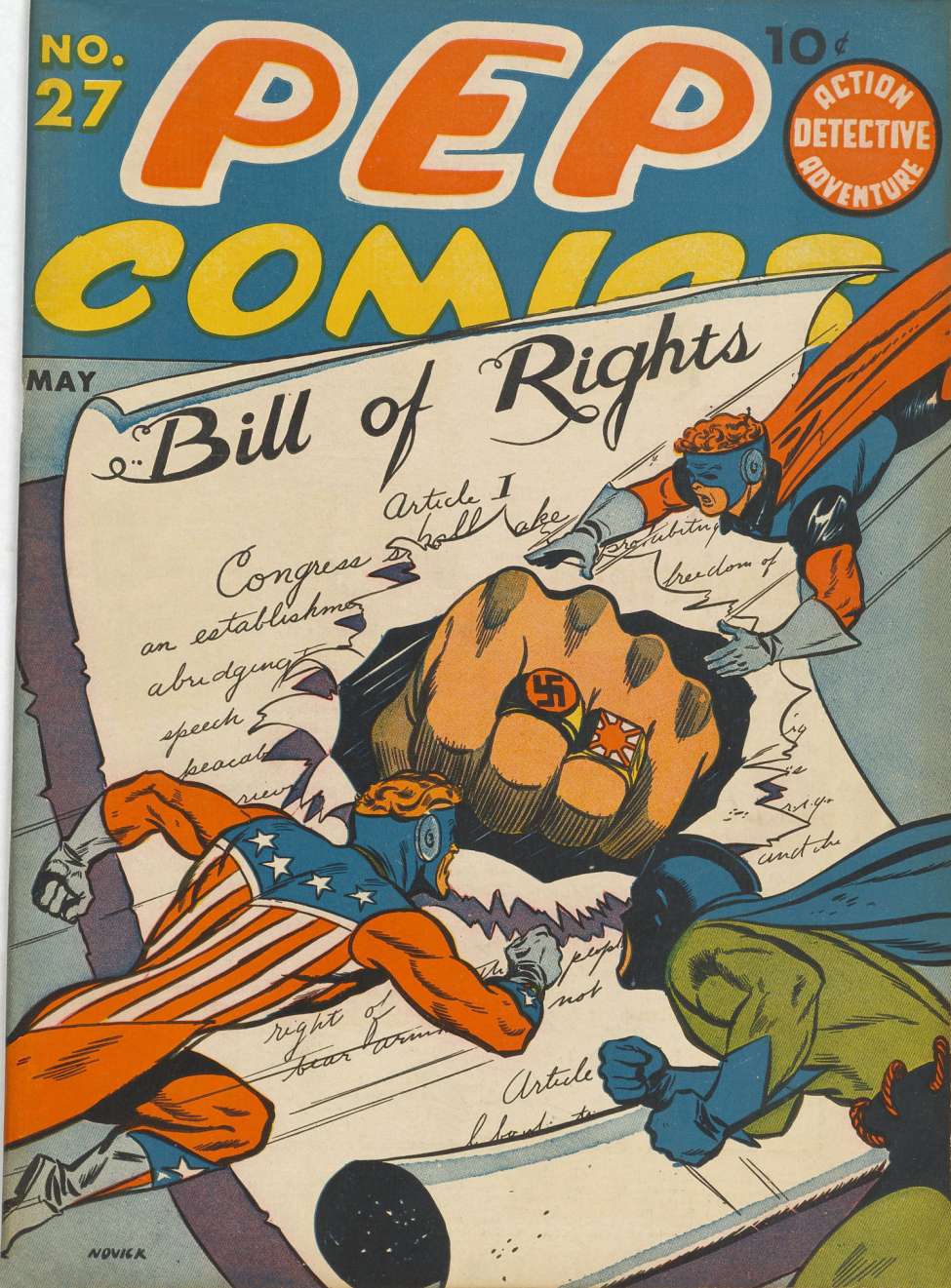 Book Cover For Pep Comics 27 - Version 2