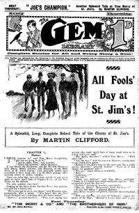 Large Thumbnail For The Gem v2 164 - All Fools’ Day at St. Jim’s