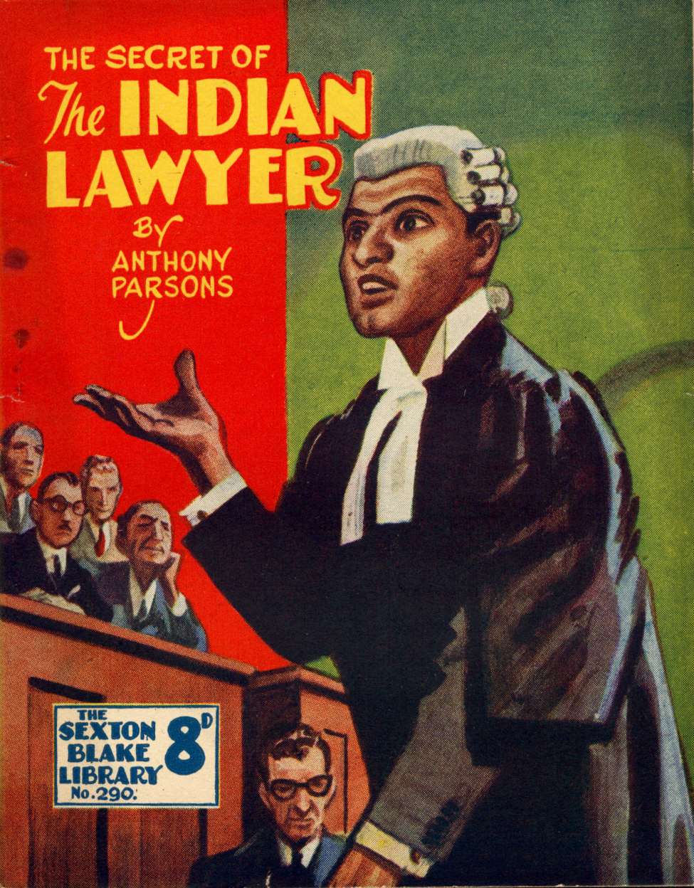 Comic Book Cover For Sexton Blake Library S3 290 - The Secret of the Indian Lawyer