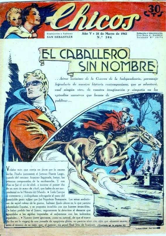 Comic Book Cover For Chicos - El Caballero sin Nombre