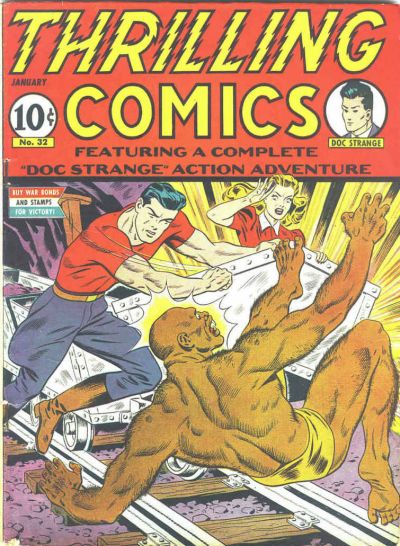 Comic Book Cover For Thrilling Comics 32