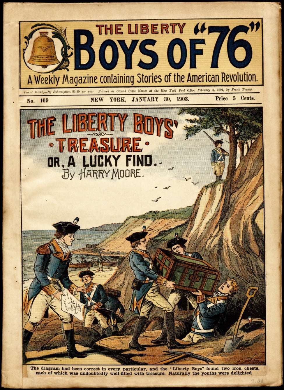 Book Cover For The Liberty Boys of 76 109 - The Liberty Boys' Treasure