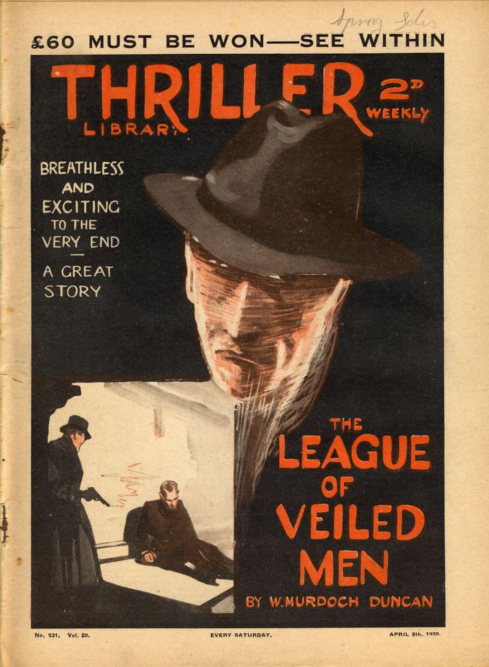 Comic Book Cover For The Thriller 531