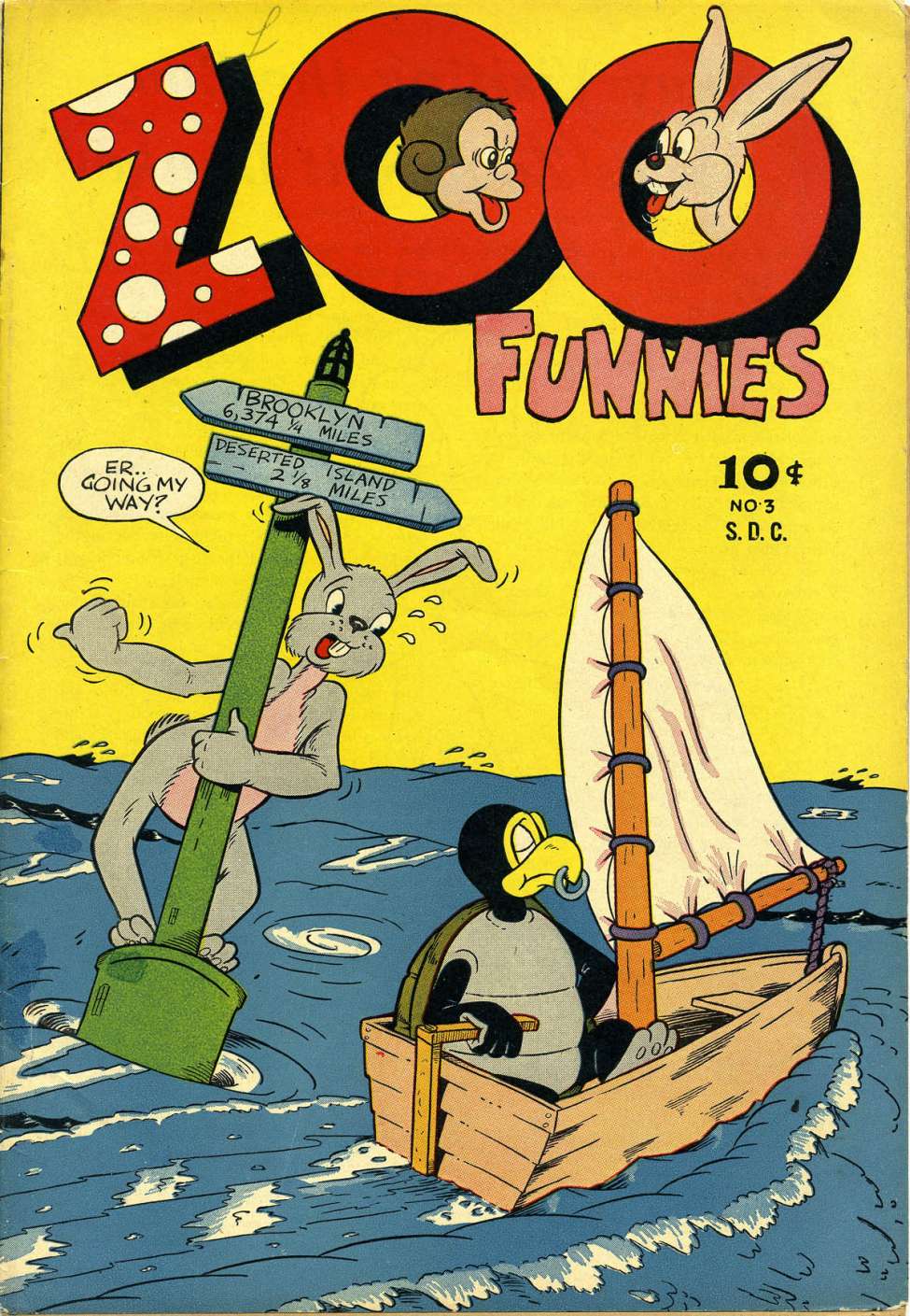 Comic Book Cover For Zoo Funnies v1 3