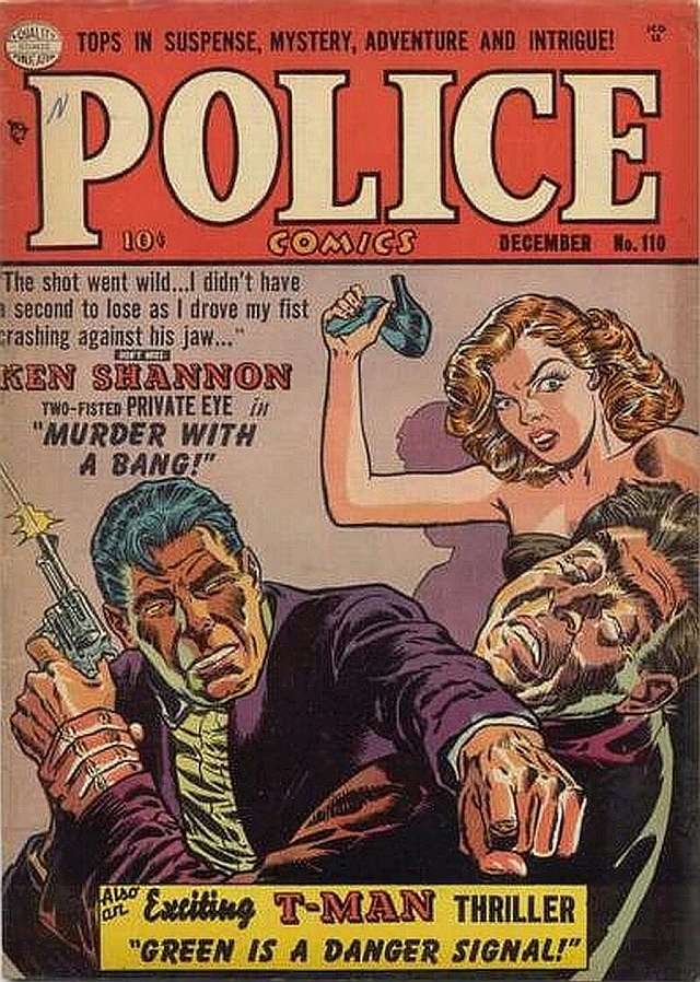 Book Cover For Police Comics 110