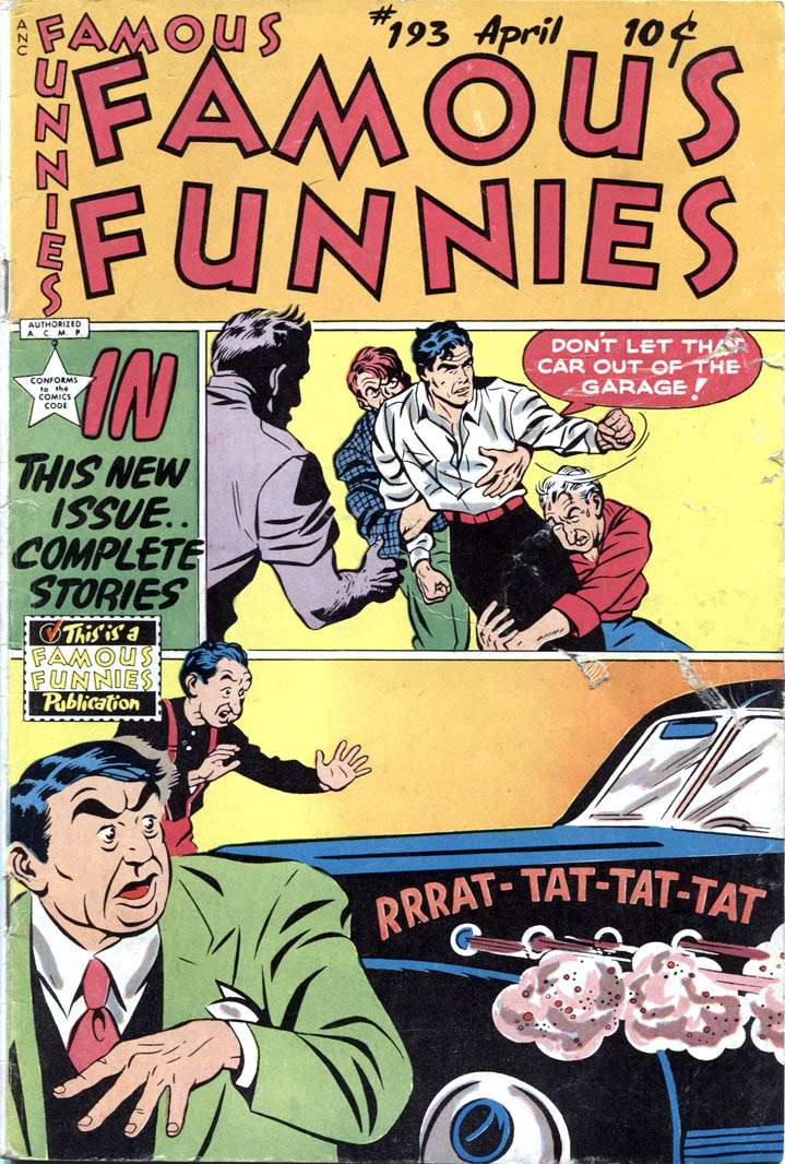 Comic Book Cover For Famous Funnies 193