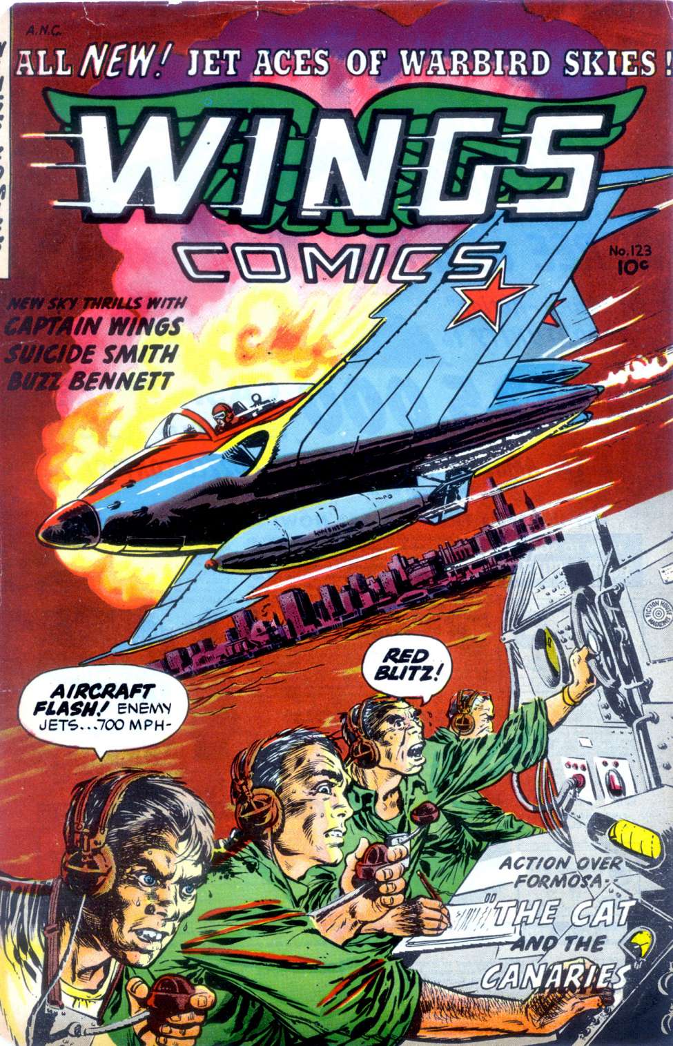 Comic Book Cover For Wings Comics 123