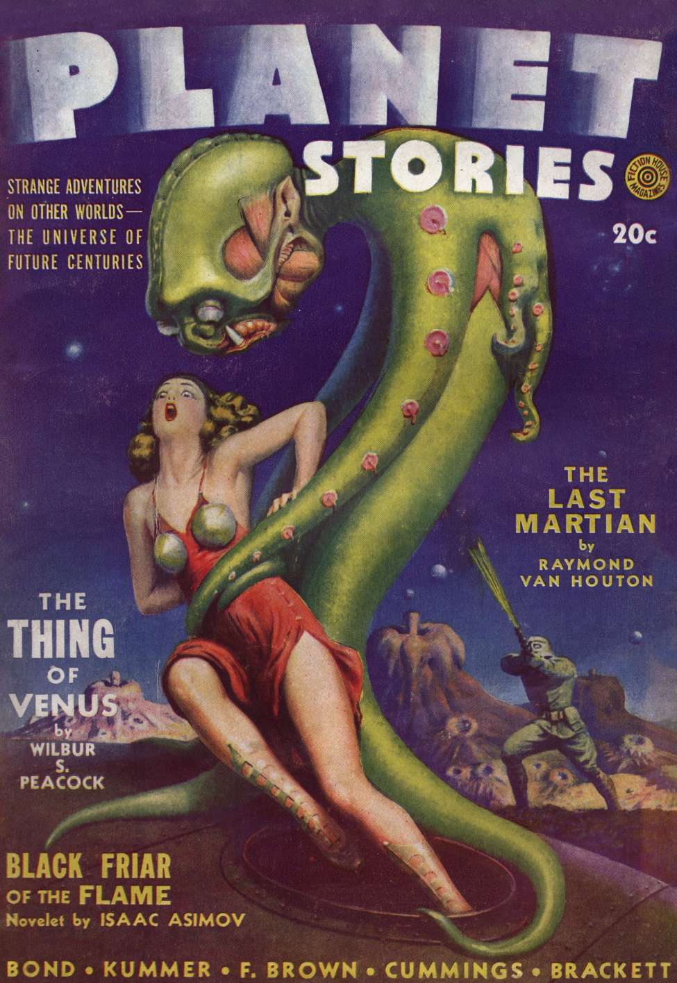 Comic Book Cover For Planet Stories v1 10 - The Last Martian - Raymond Van Houten