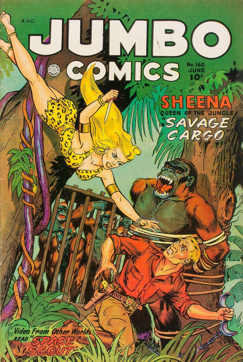Comic Book Cover For Jumbo Comics 160