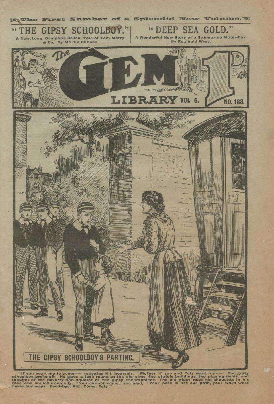 Book Cover For The Gem v2 188 - The Gypsy Schoolboy