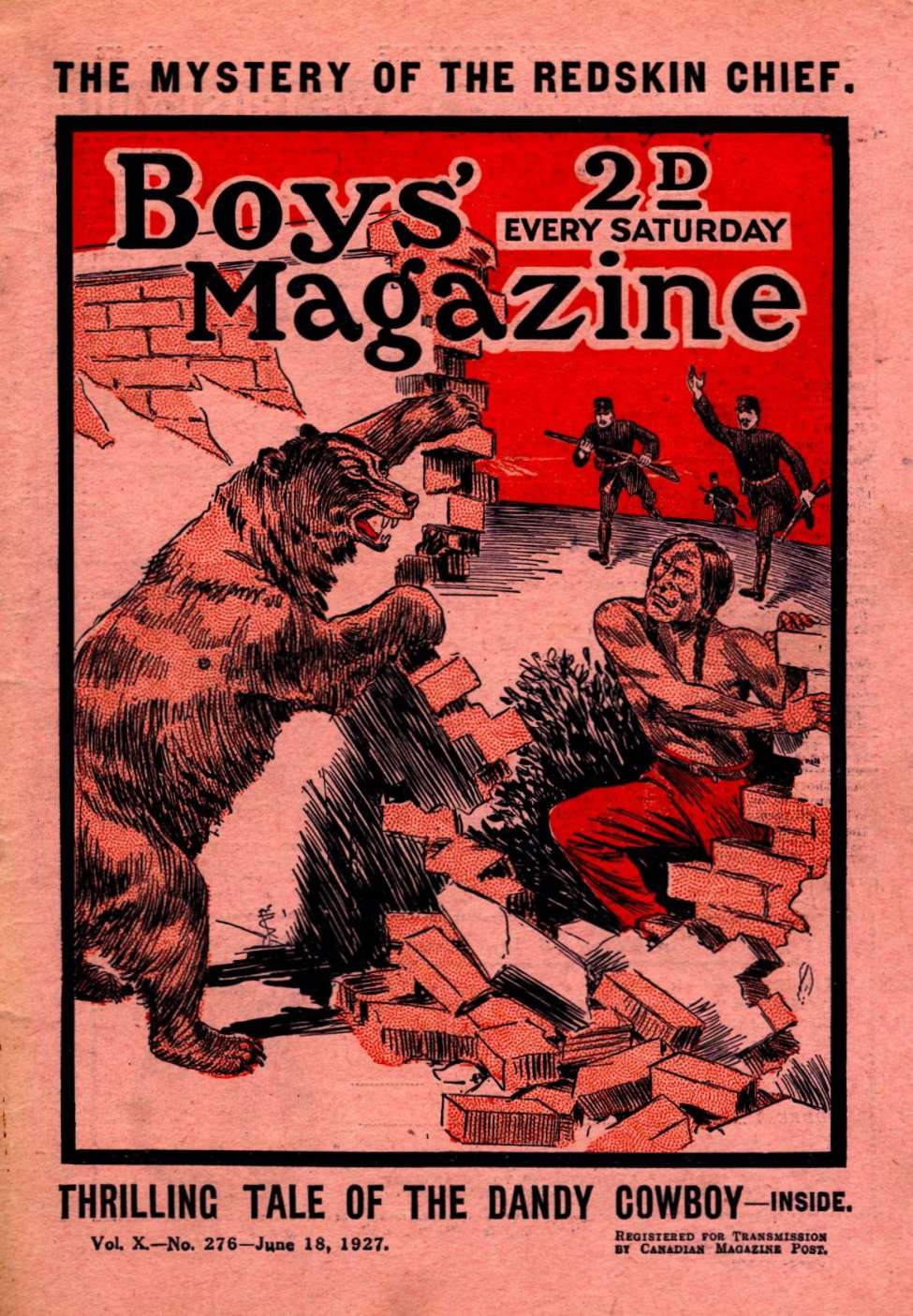 Comic Book Cover For Boys' Magazine 276