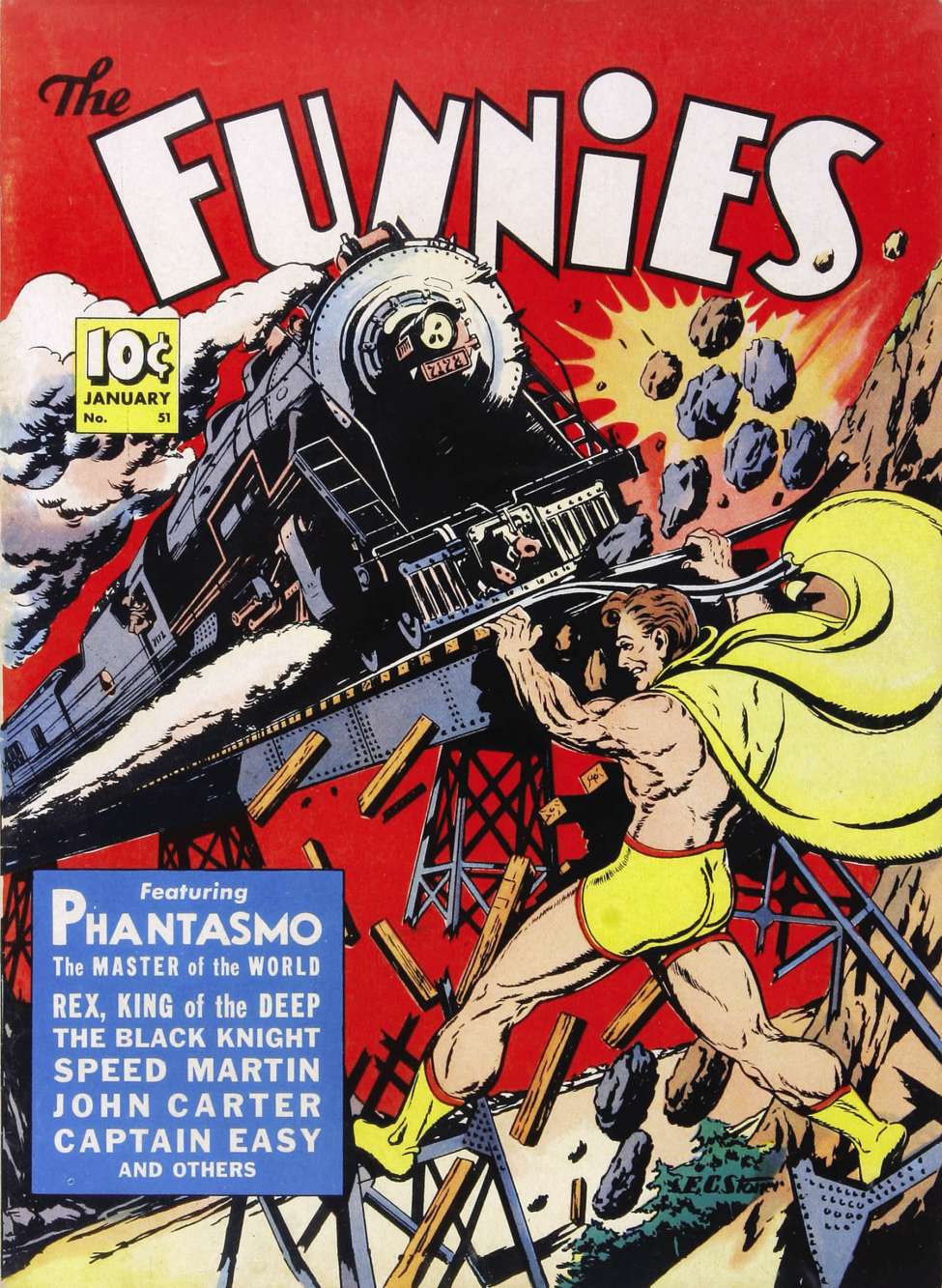 Comic Book Cover For The Funnies 51