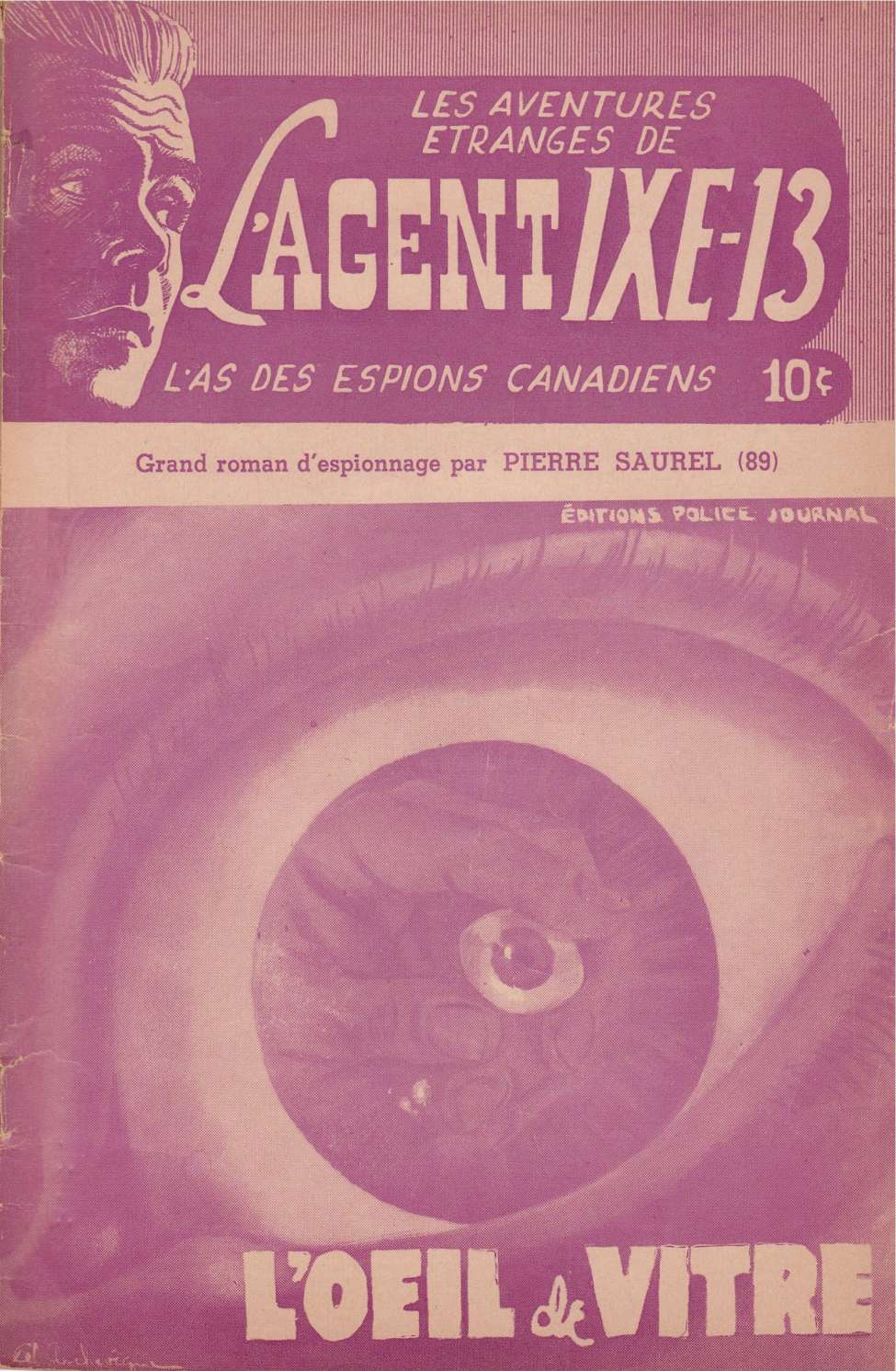 Book Cover For L'Agent IXE-13 v2 89 - L'œil de vitre
