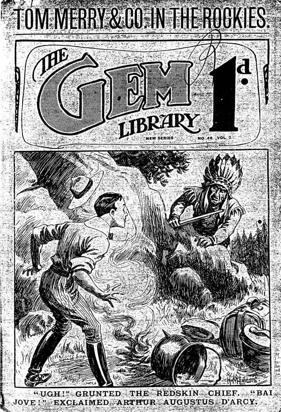 Comic Book Cover For The Gem v2 49 - Tom Merry in the Rockies