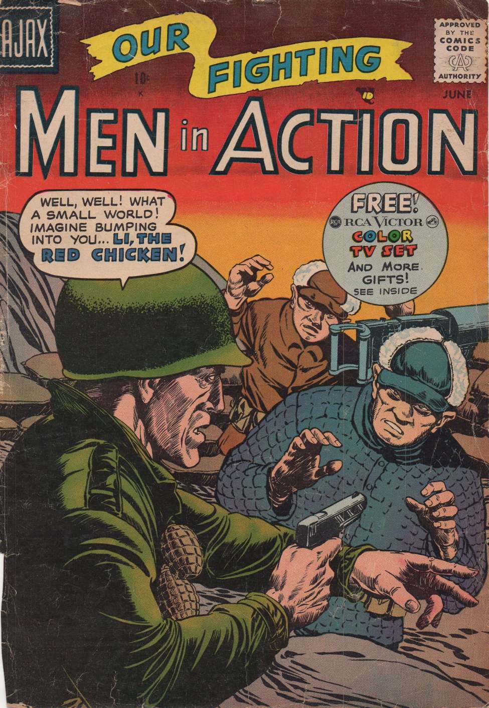 Comic Book Cover For Men in Action 6