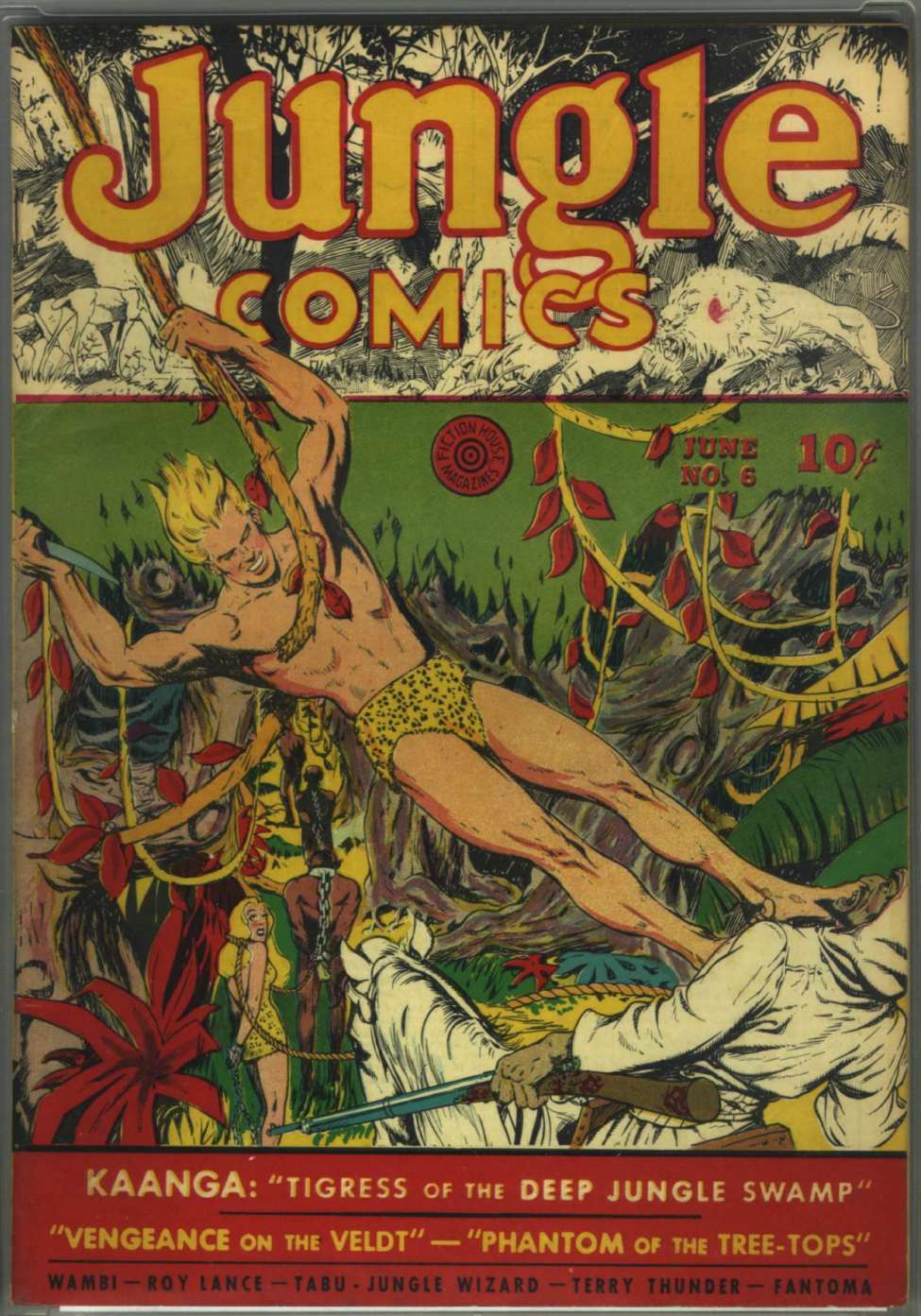 Book Cover For Jungle Comics 6 (2 fiche) - Version 2