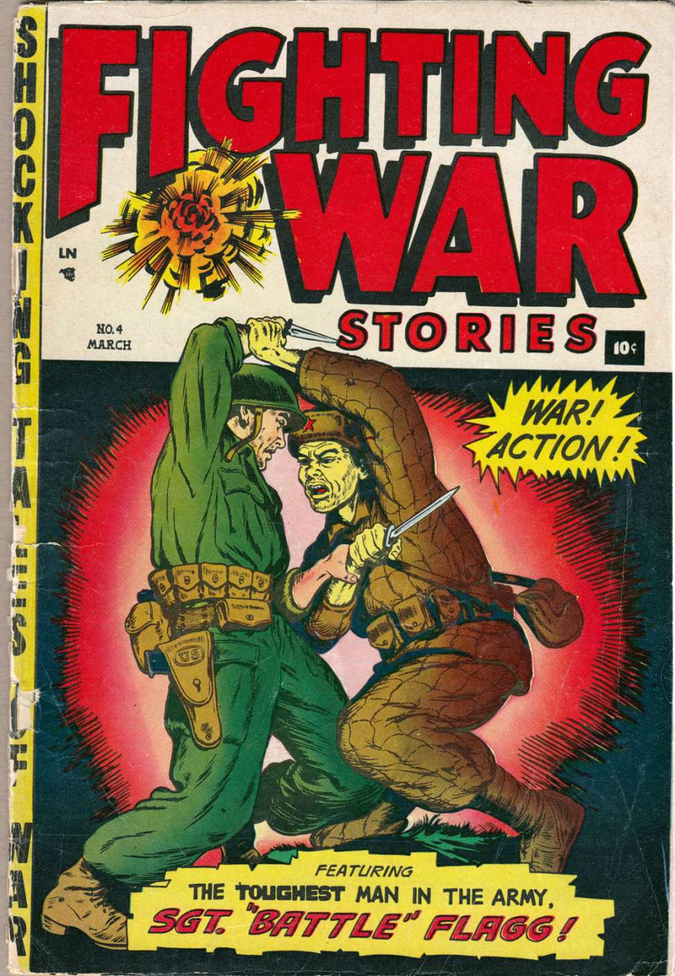 Comic Book Cover For Fighting War Stories 4
