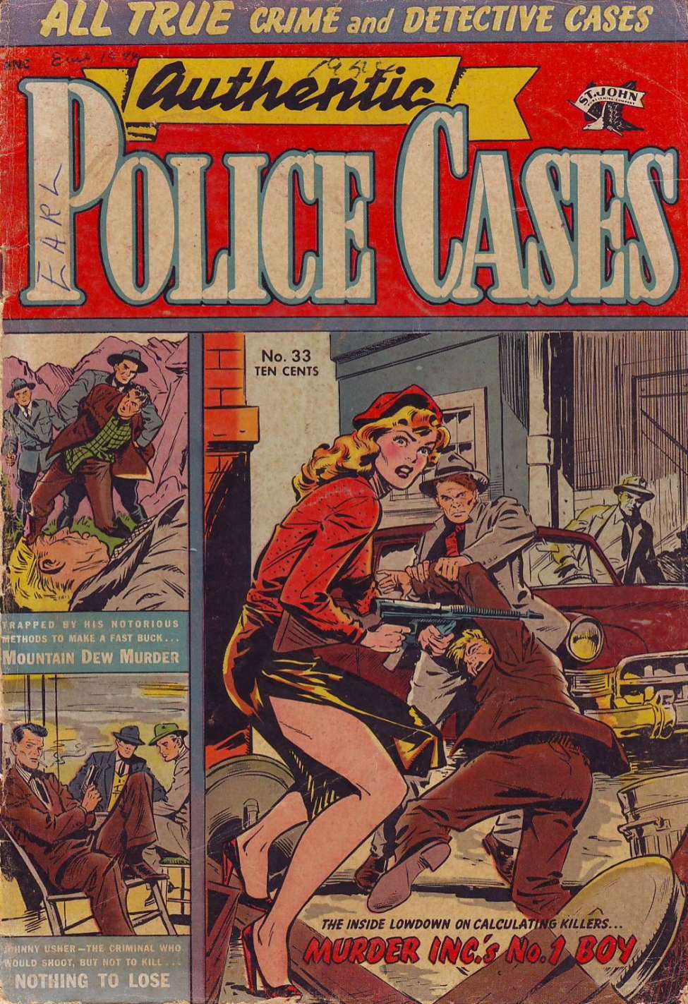 Comic Book Cover For Authentic Police Cases 33
