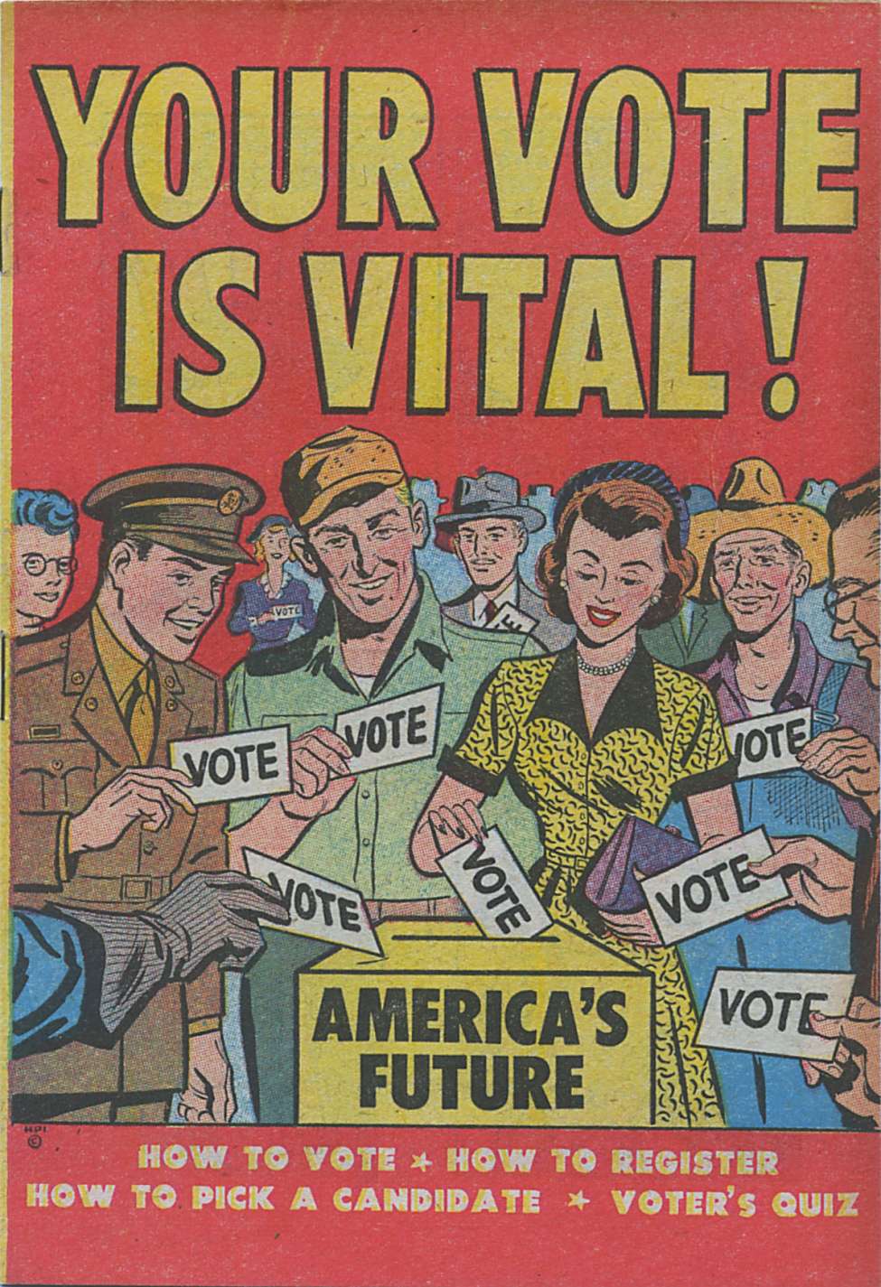 Comic Book Cover For Your Vote Is Vital!