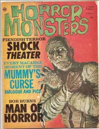 Comic Book Cover For Horror Monsters v1 4