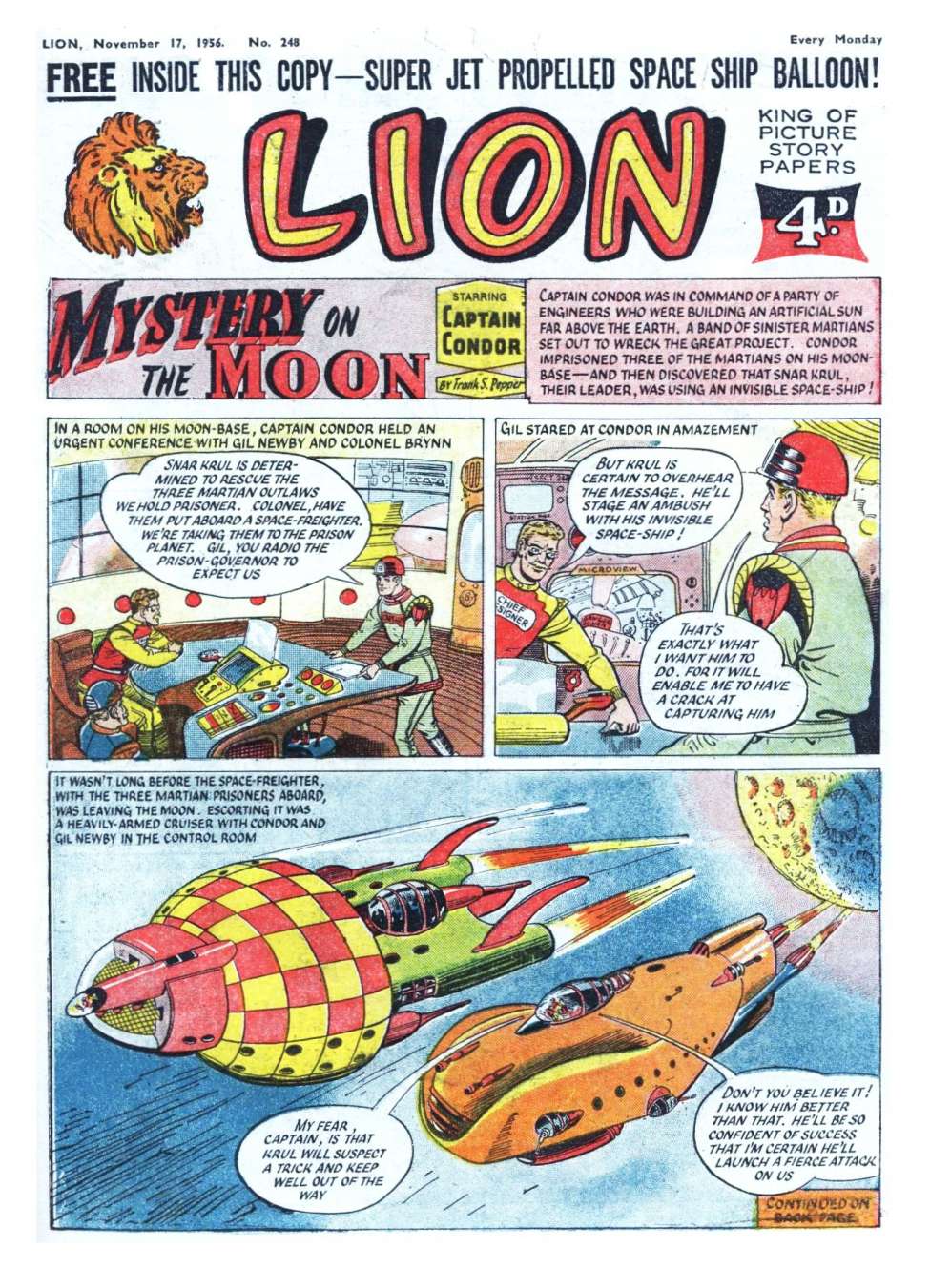 Comic Book Cover For Lion 248
