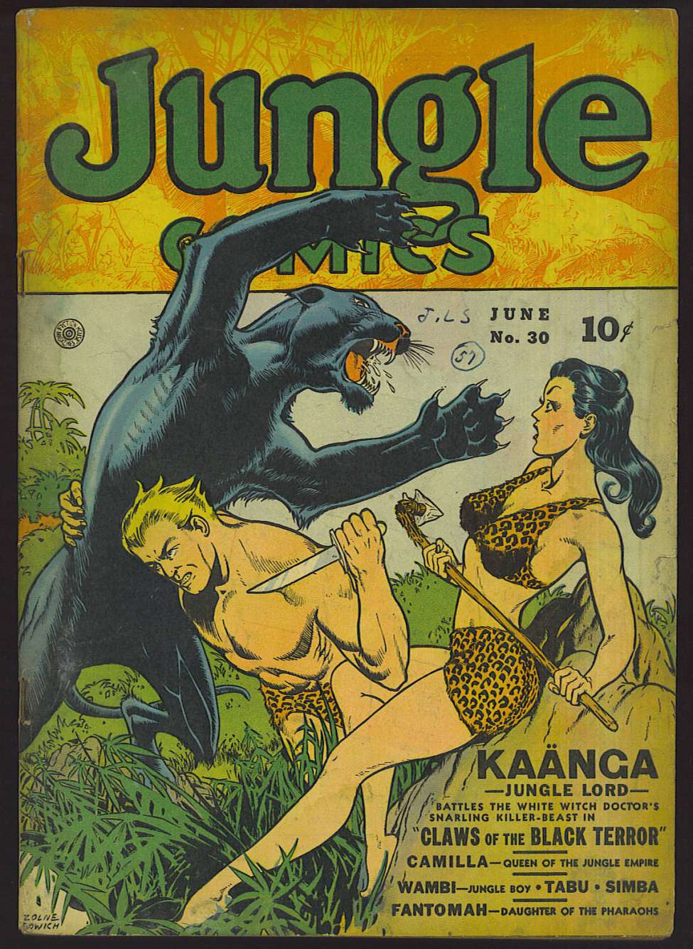 Book Cover For Jungle Comics 30