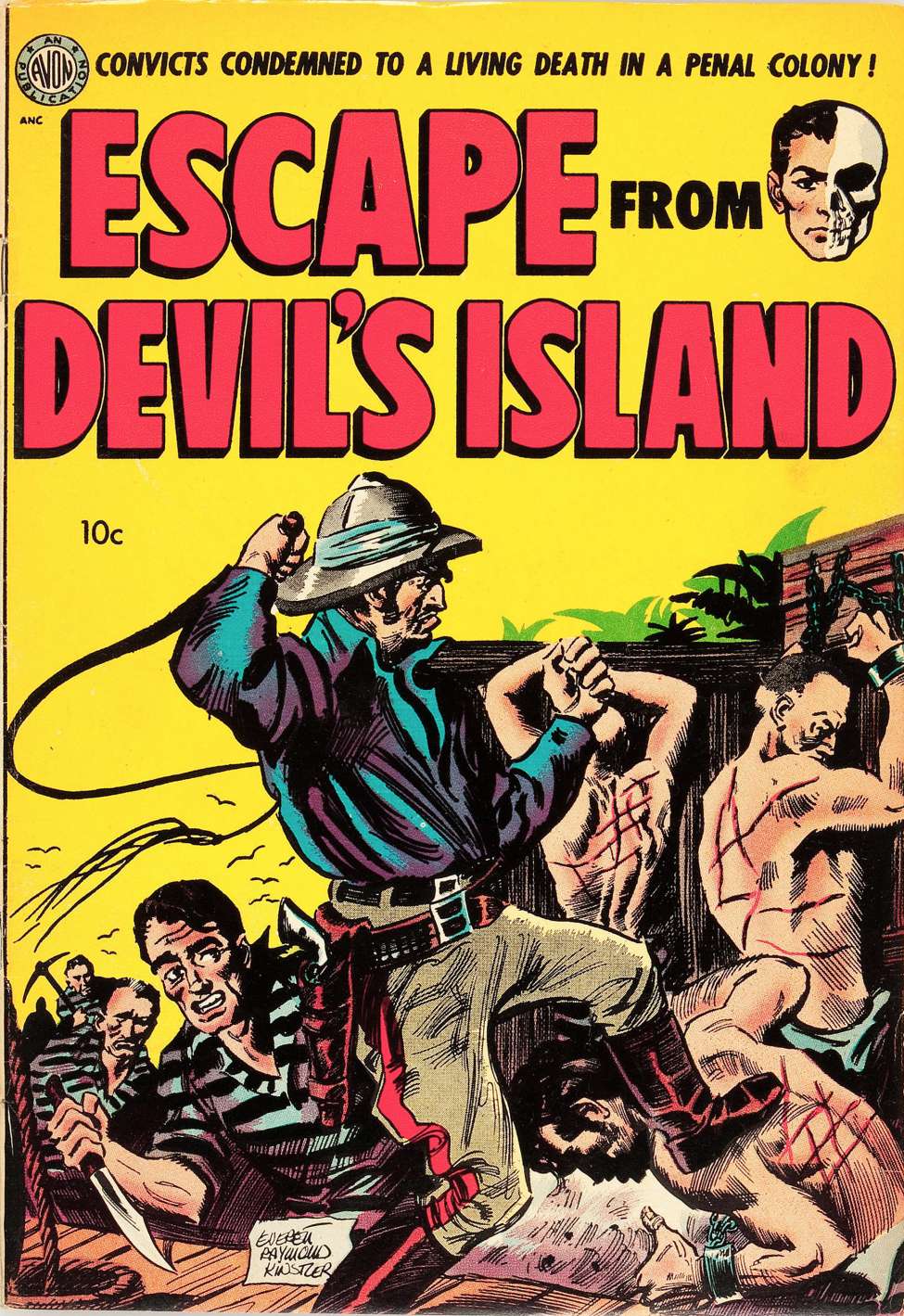 Comic Book Cover For Escape From Devils Island