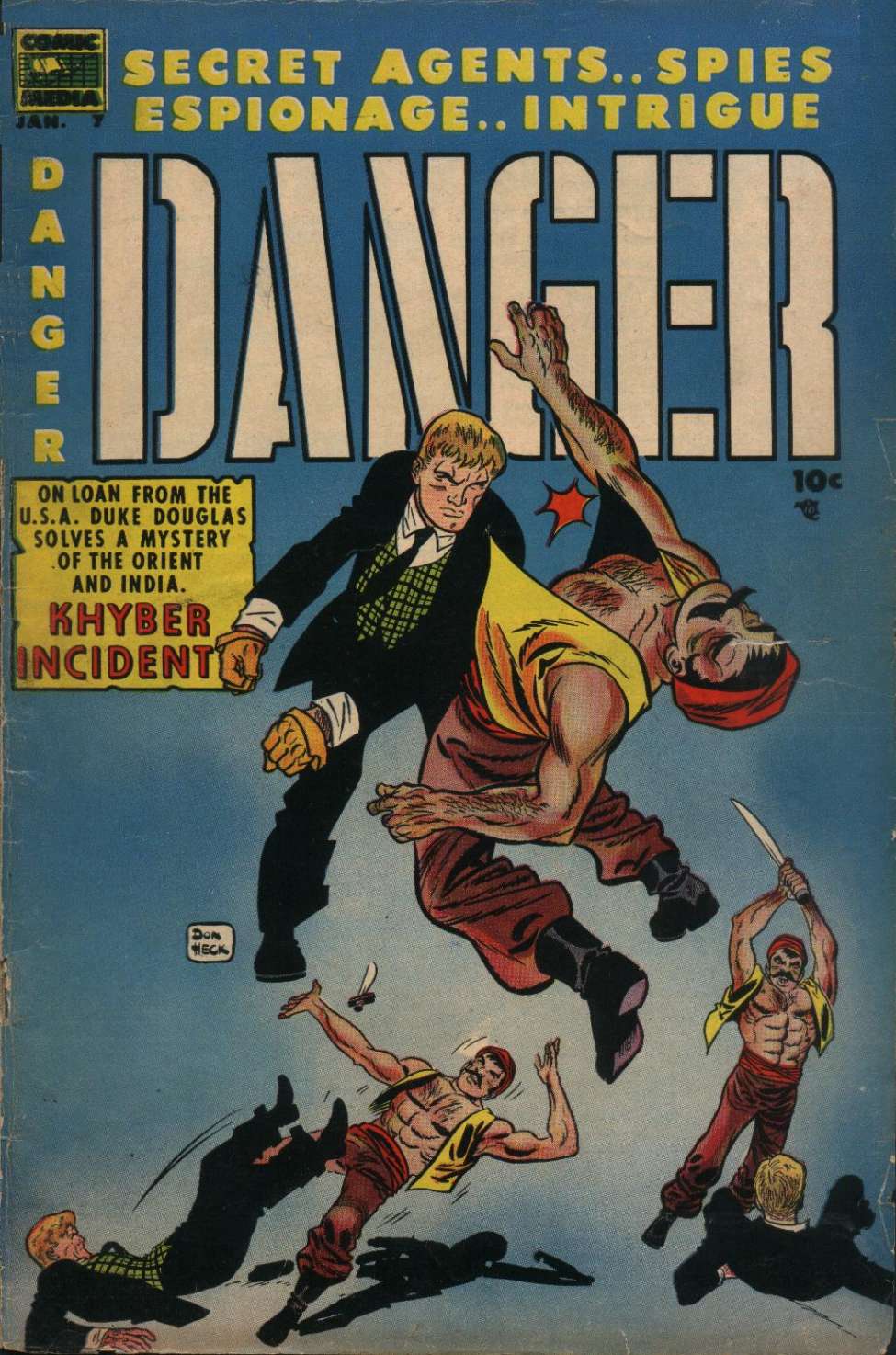 Comic Book Cover For Danger 7