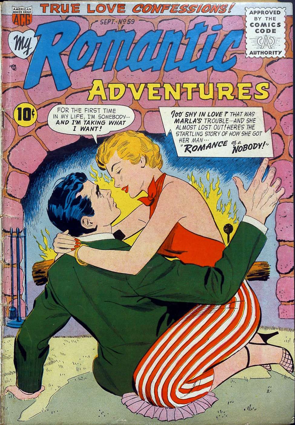 Comic Book Cover For Romantic Adventures 59