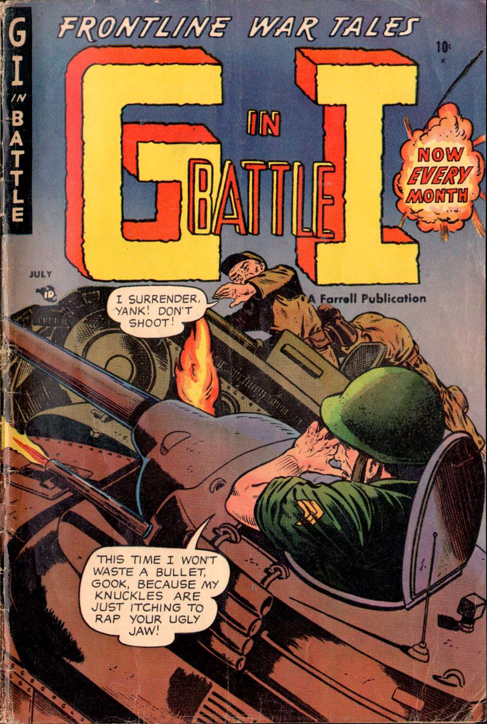 Comic Book Cover For G-I in Battle 9