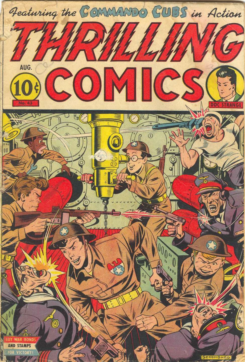 Book Cover For Thrilling Comics 43 - Version 1