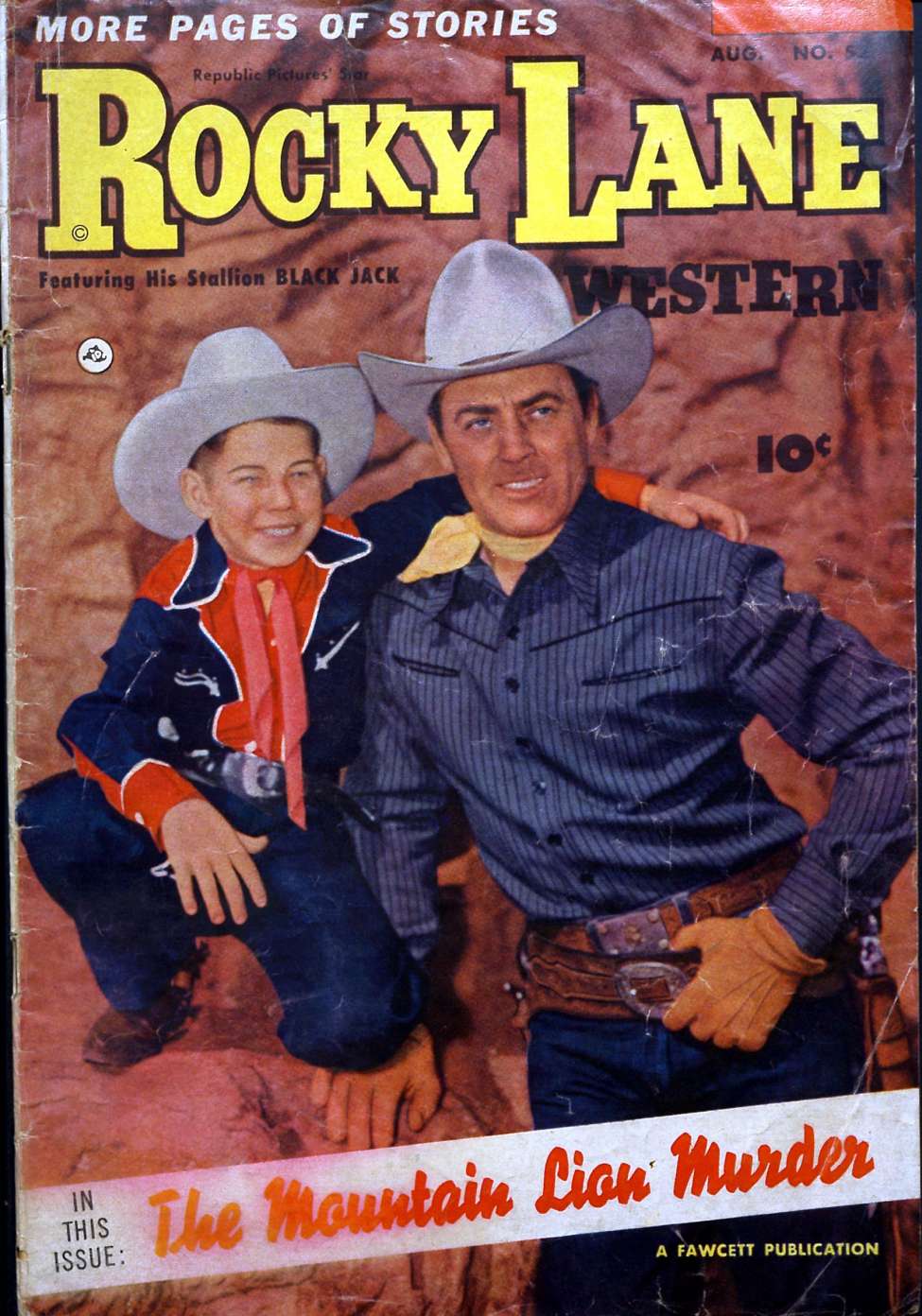 Comic Book Cover For Rocky Lane Western 52