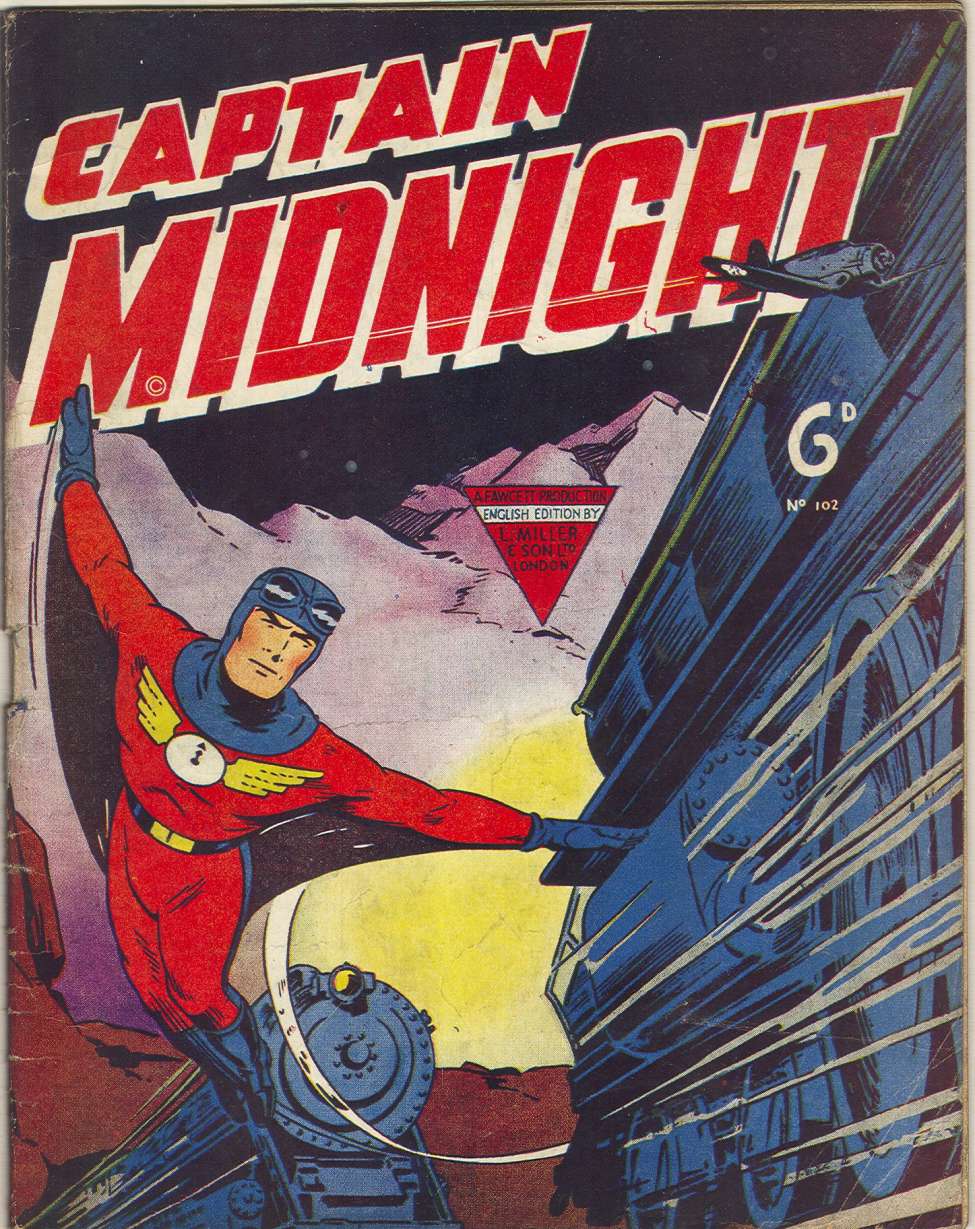 Comic Book Cover For Captain Midnight 102