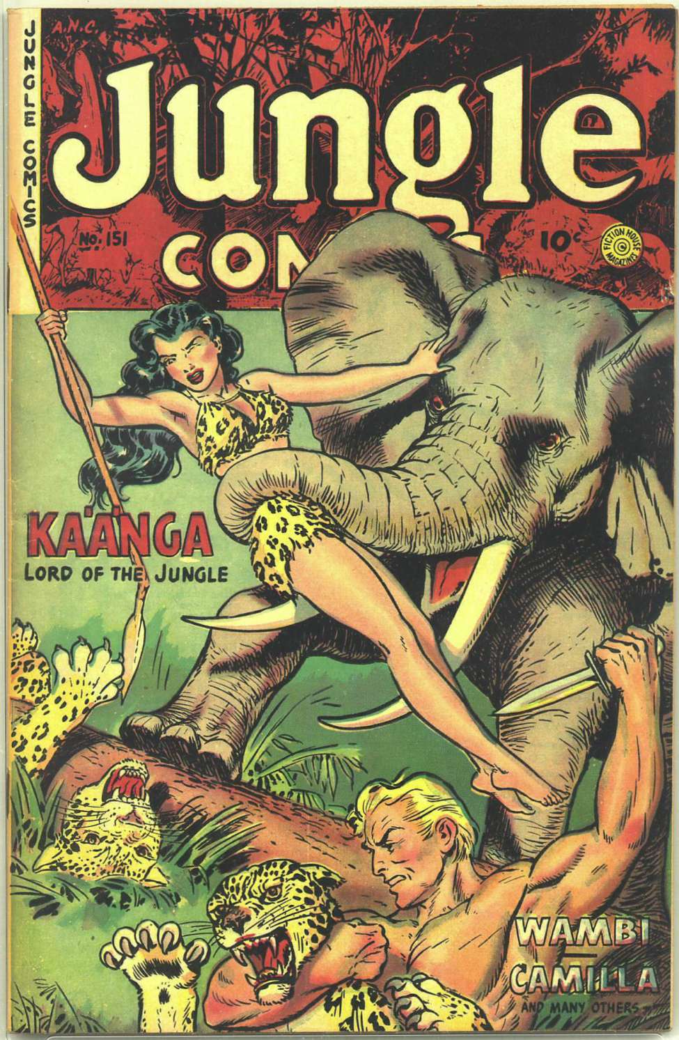 Comic Book Cover For Jungle Comics 151