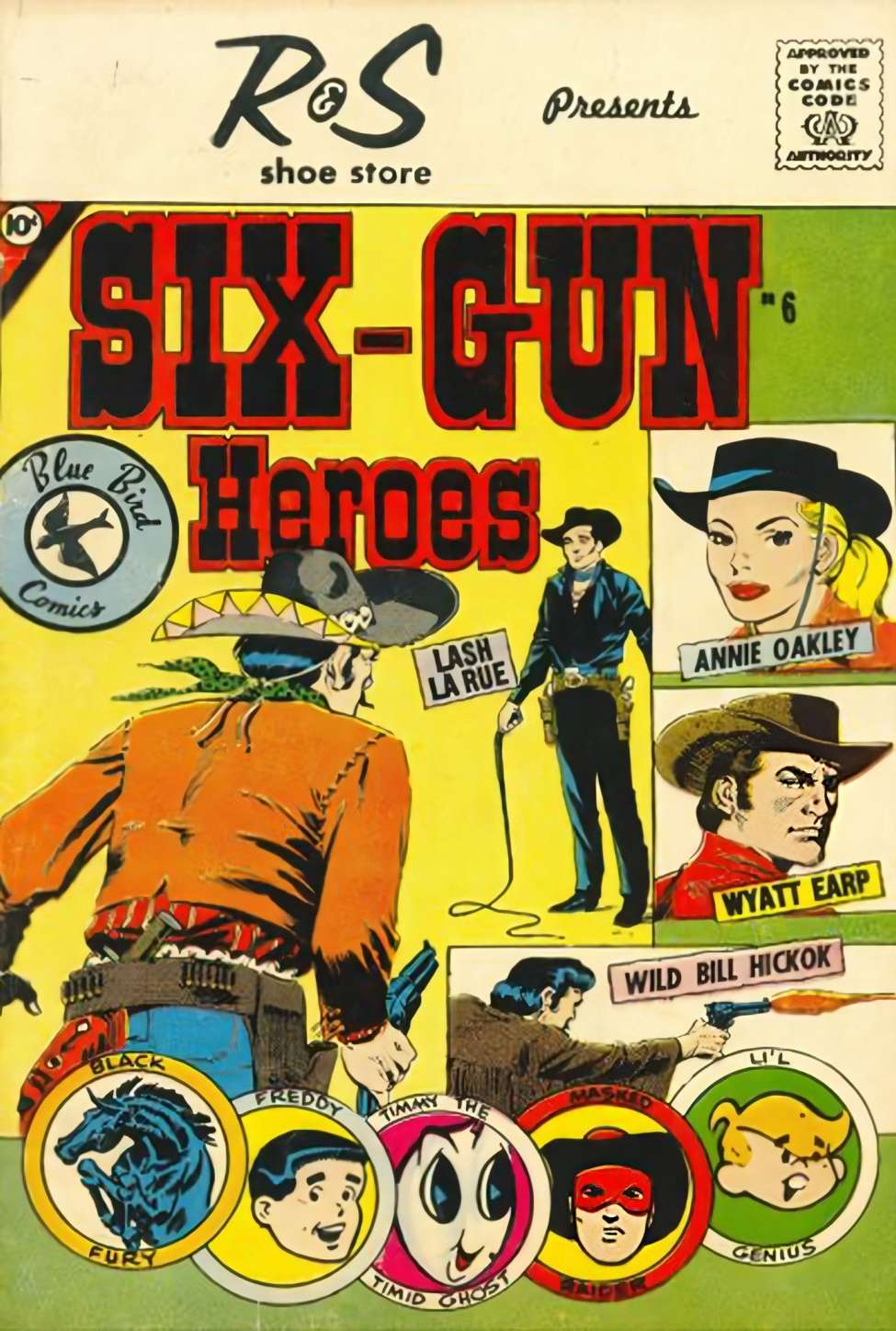Book Cover For Six-Gun Heroes 6 (Blue Bird)