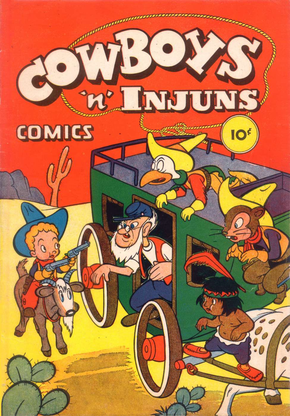 Comic Book Cover For Cowboys 'N' Injuns 1