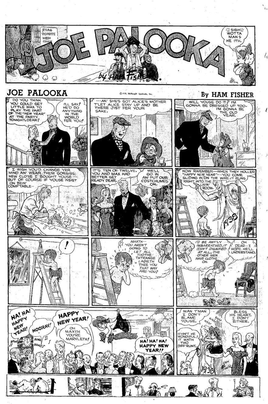 Comic Book Cover For Joe Palooka 1939