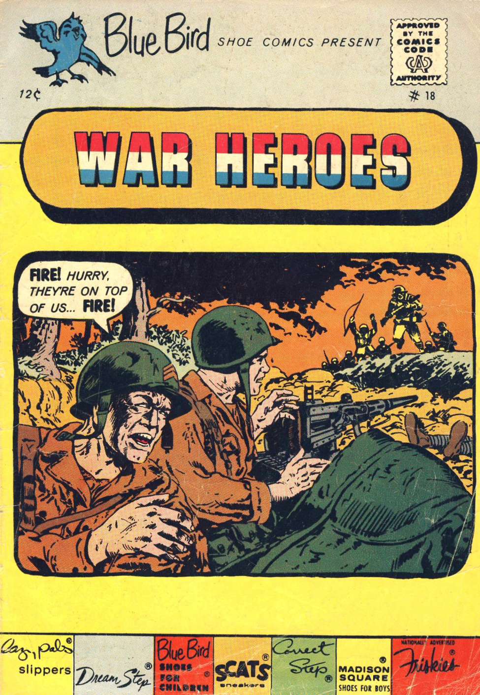 Comic Book Cover For War Heroes 18 (Blue Bird)