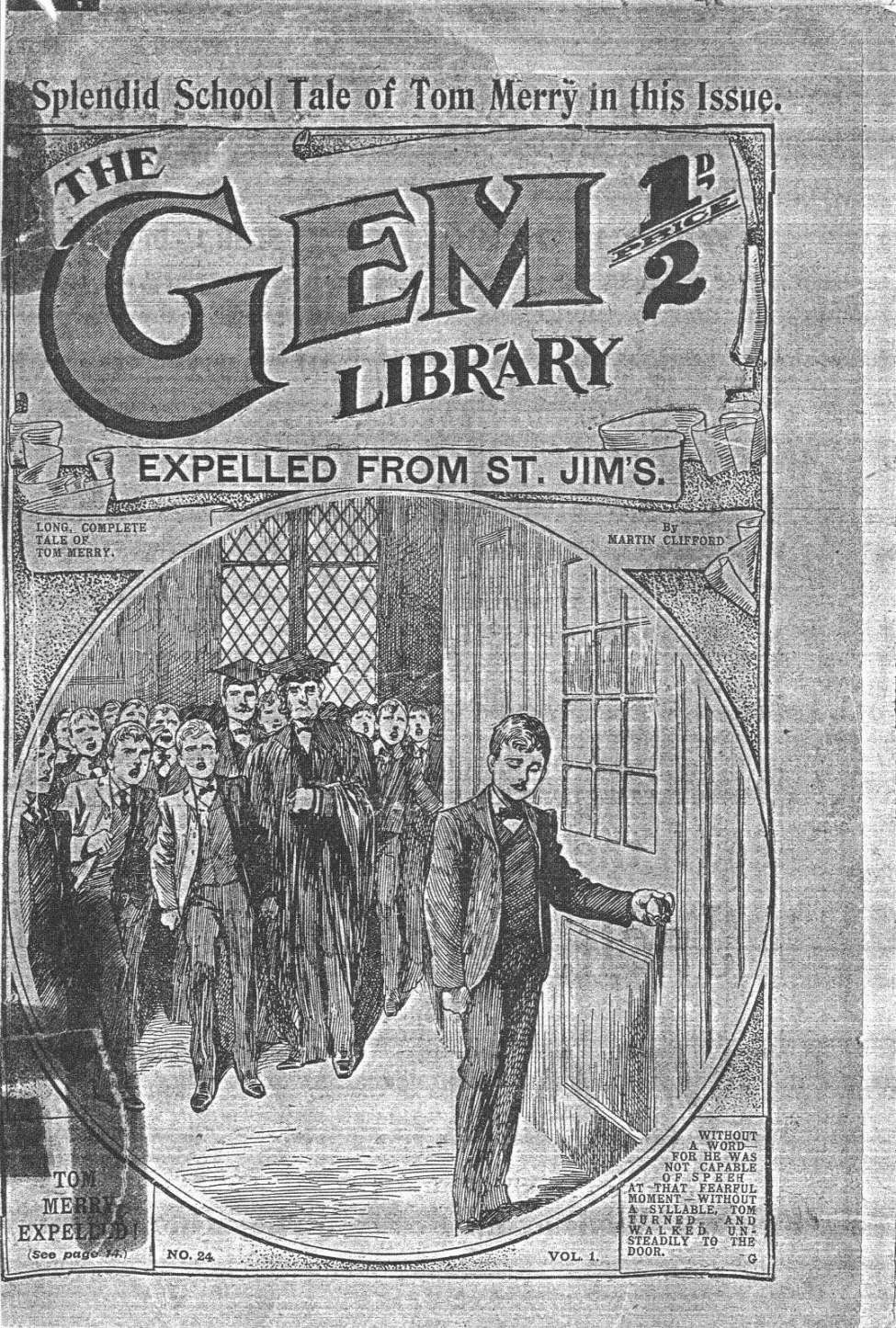 Comic Book Cover For The Gem v1 24 - Expelled From St. Jim’s
