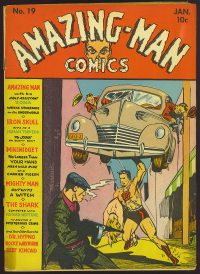 Large Thumbnail For Amazing Man Comics 19 (2 fiche) - Version 2