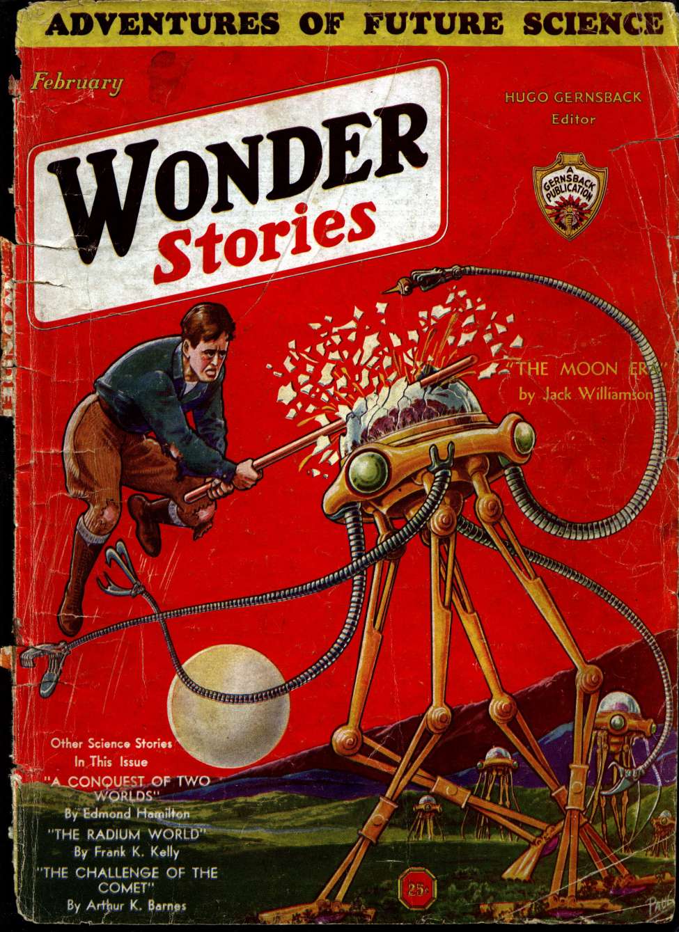 Book Cover For Wonder Stories v3 9 - The Moon Era - Jack Williamson
