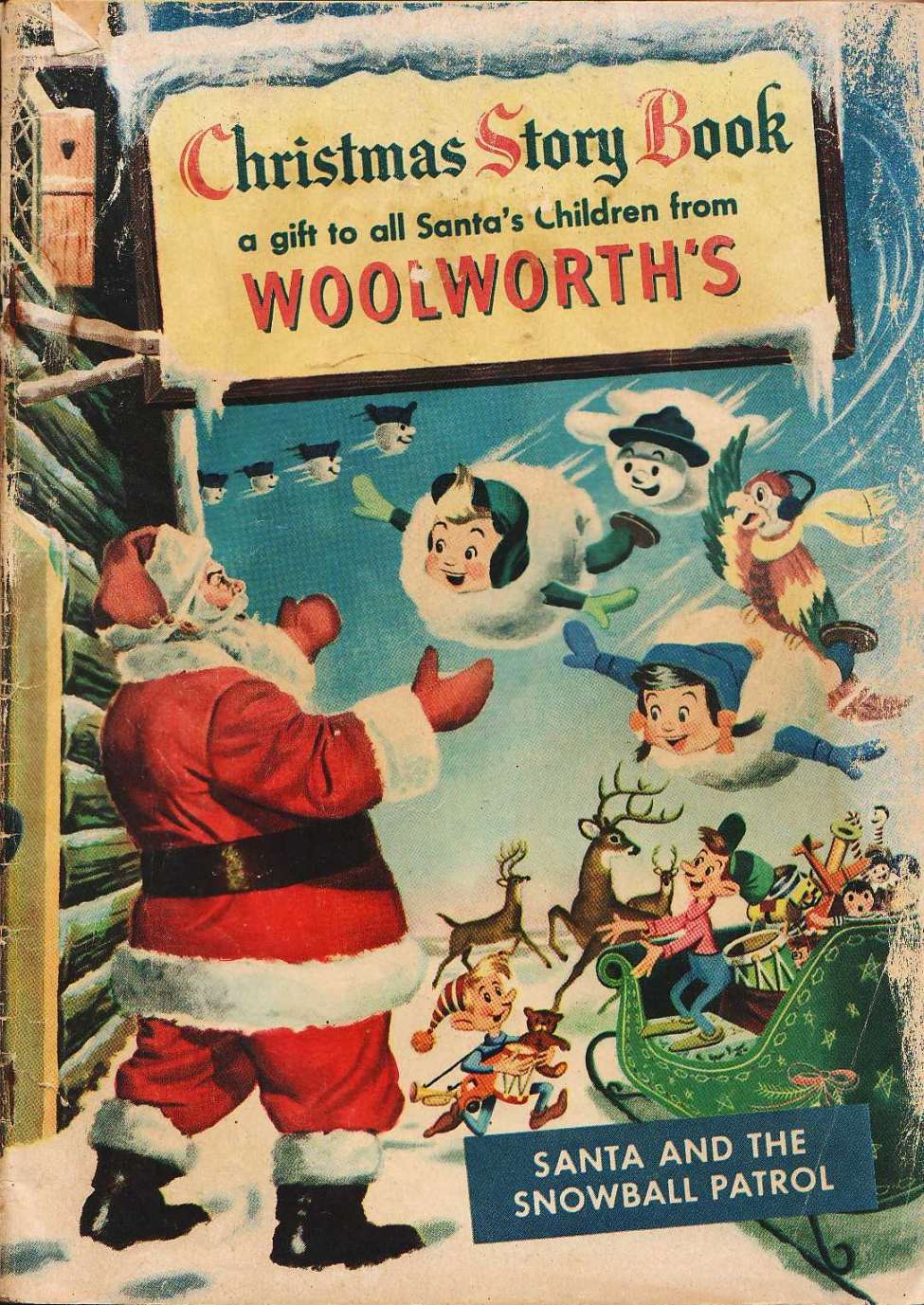 Book Cover For Woolworth's Christmas Story Book 1953